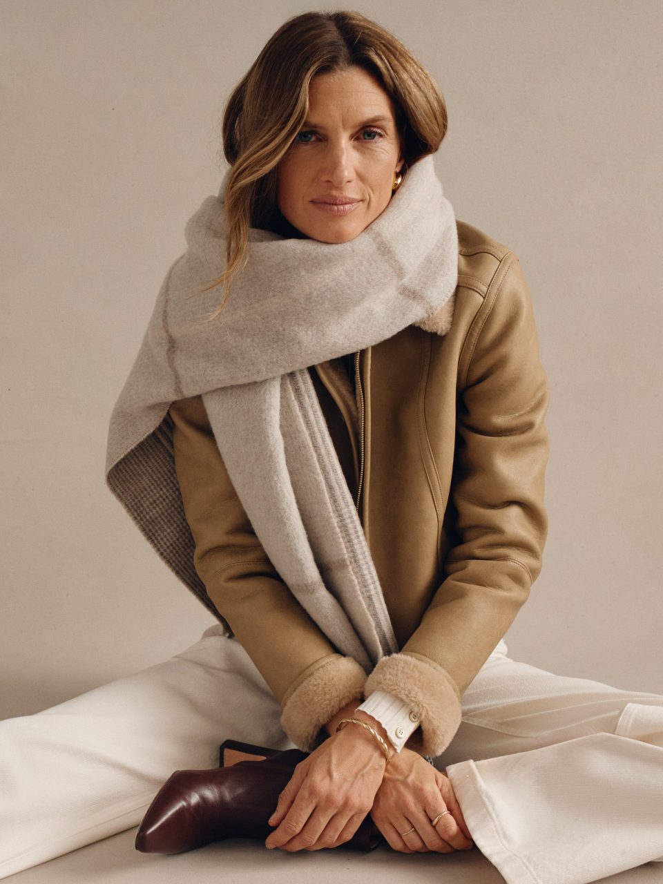 Marcia Scarf in Plaid