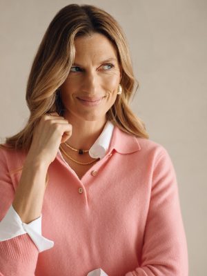 Cam Cashmere Polo Sweater