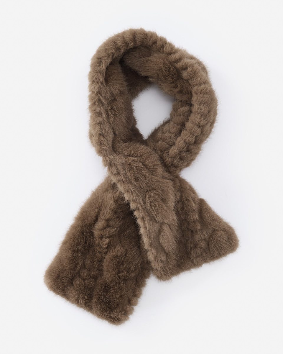 Lainey Faux Fur Braided Neckwarmer