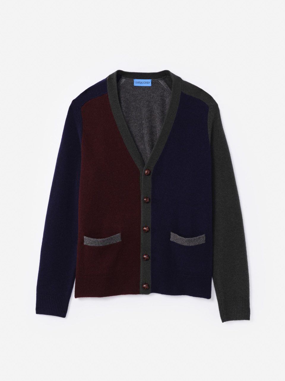 Pennant Cardigan in Color Block