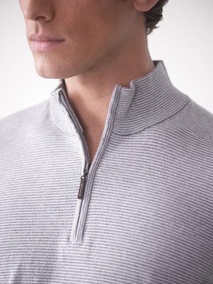 Brookhaven 1/4 Zip Sweater in Stripe