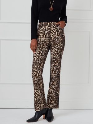 Dax Pants in Cheetah Jacquard