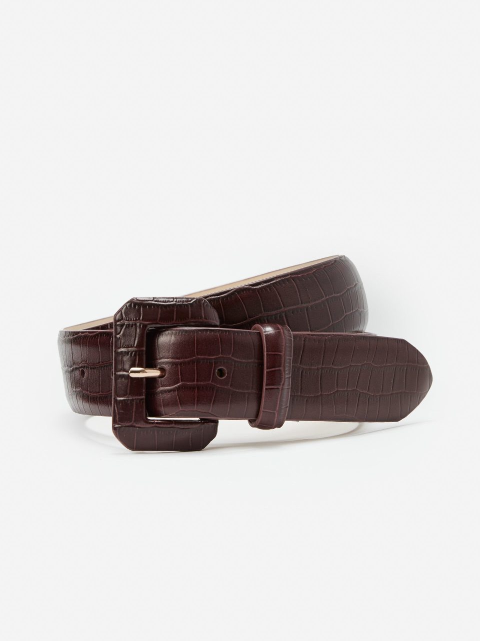 Dacia Leather Belt in Crocodile