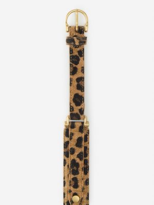 Danica Suede Belt in Leopard