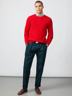 Lange Wool Pants in Tartan