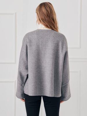 Bora Cape in Herringbone