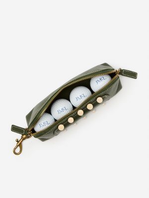 Leather Golf Ball Bag