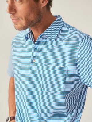 Callahan Cotton Polo in Stripe