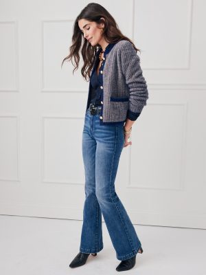 Inez Cardigan in Houndstooth