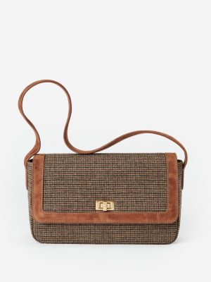 Laasya Handbag in Houndstooth