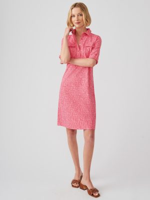 Lawrence Dress in Cross Hachure