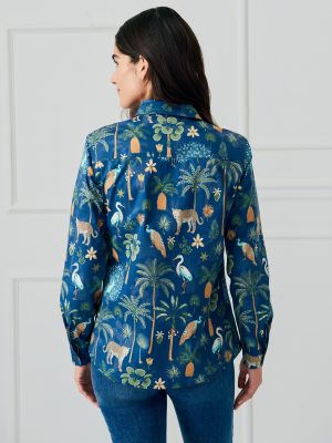 Lois Shirt in Jungle Tableau