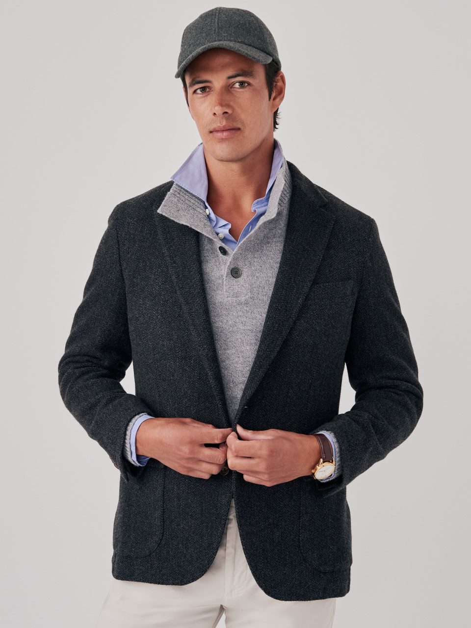McCown Sport Coat in Broken Herringbone