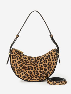 Mezzaluna Handbag in Leopard
