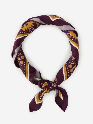 Nikka Silk Scarf in Squared Away