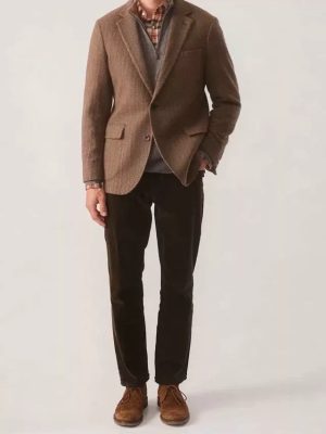 McCown Wool Sport Coat in Herringbone