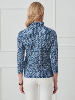 Sahara Ruffle Top in Linear Links