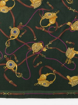 Sarita Cashmere & Silk Scarf in Neo Scylla Corner