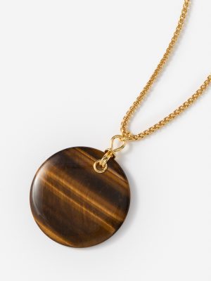 Tiger's Eye Pendant Necklace