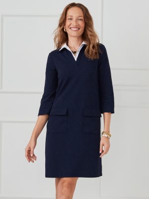 Tyler Dress in Palm Breeze Jacquard