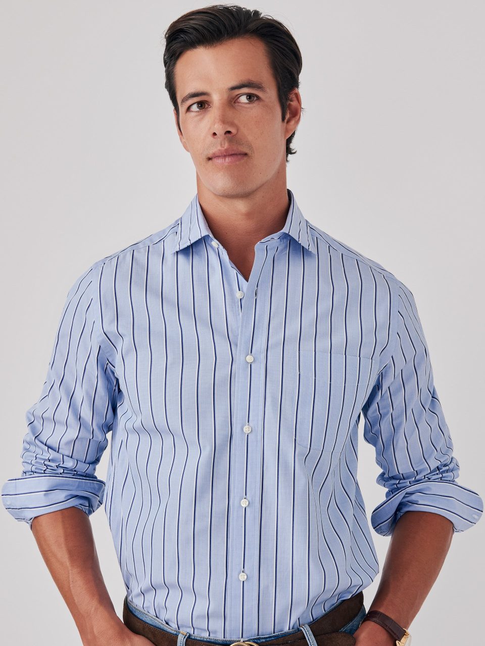 Club Classic Fit Shirt in Shadow Stripe