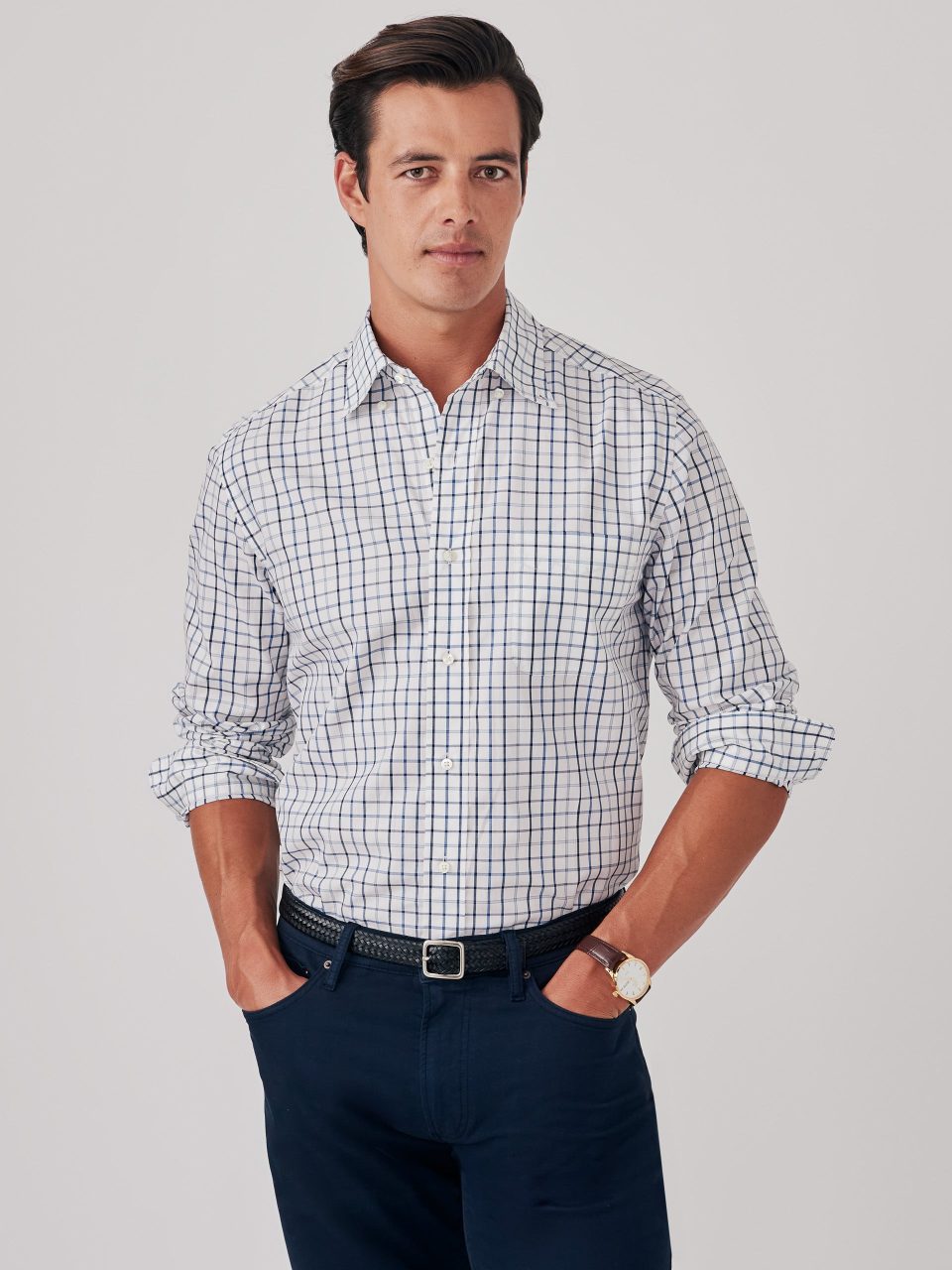 University Classic Fit Shirt in Tattersall