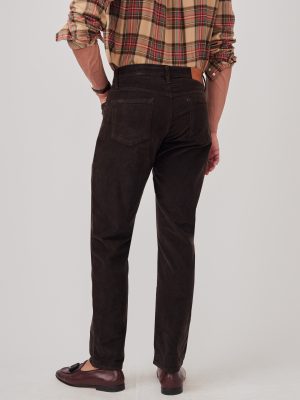 Parker 5-Pocket Straight Pants in Italian Stretch Cord
