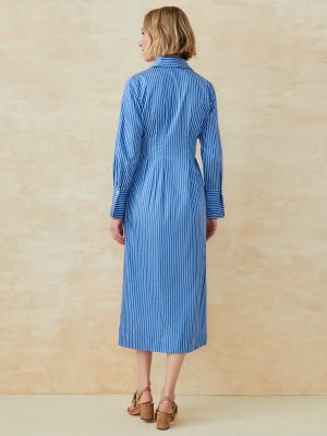 Whit Dress in Stripe