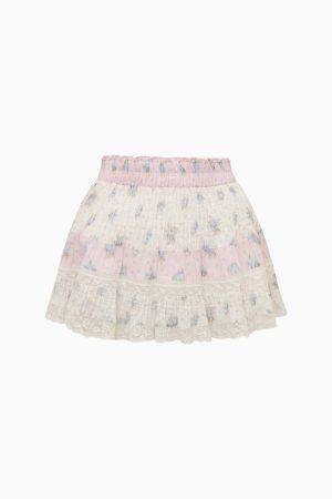 Gloriana Cotton Mixed Print Mini Skirt