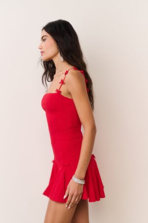 Meryl Rib Pointelle Mini Skirt