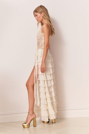 Reiyanette Chiffon Ruffle Skirt